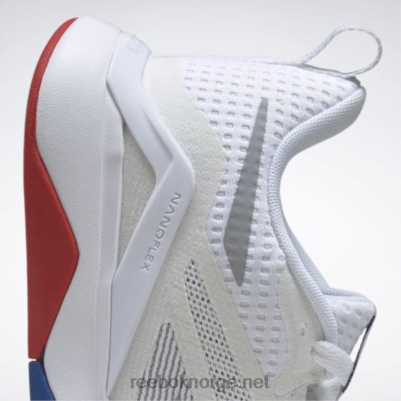 ftwr hvit/vektorblå/vektorrød 2X42N183 Reebok nanoflex tr 2.0 treningssko for kvinner - Bilde 8