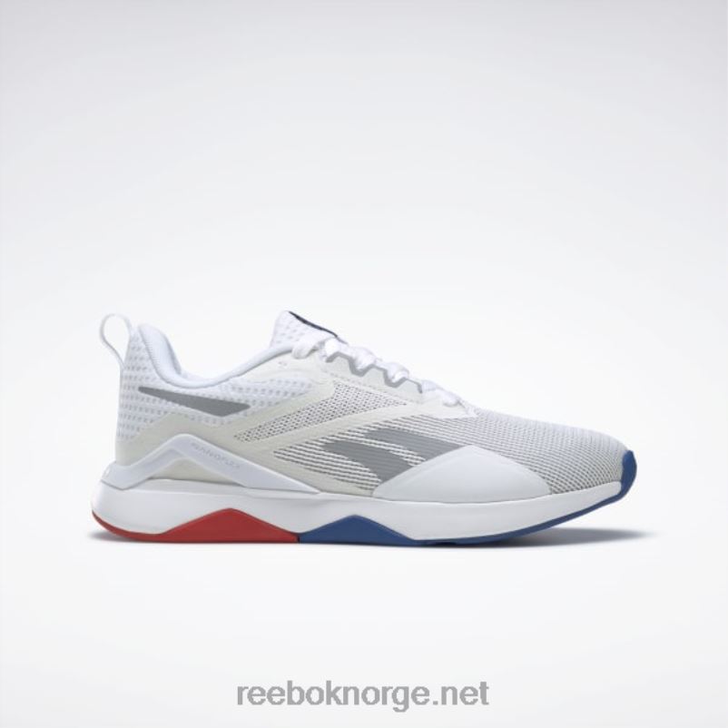 ftwr_hvit_vektorbla_vektorrod_2x42n183_reebok_nanoflex_tr_2_0_treningssko_for_kvinner.jpg ftwr hvit/vektorblå/vektorrød 2X42N183 Reebok nanoflex tr 2.0 treningssko for kvinner - Bilde 1