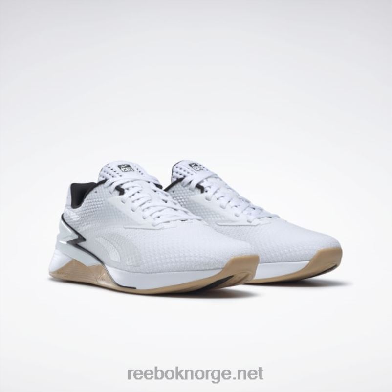 ftwr white/core black/reebok gummigummi-01 2X42N51 Reebok nano x3 sko - Bilde 4