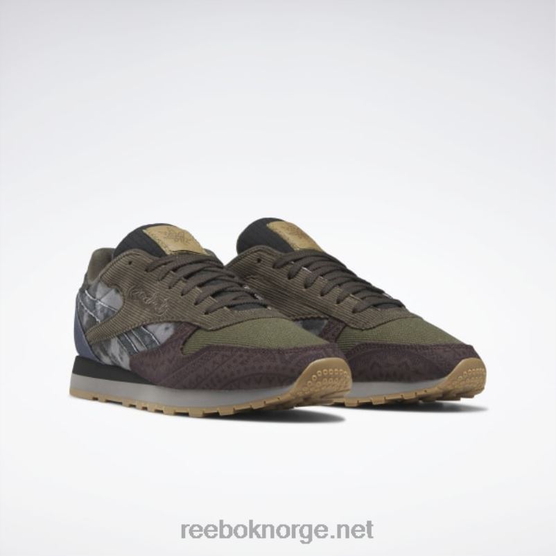 fugemasse f23/frodig jord/smoky indigo 2X42N643 Reebok klassiske skinnsko - Bilde 3