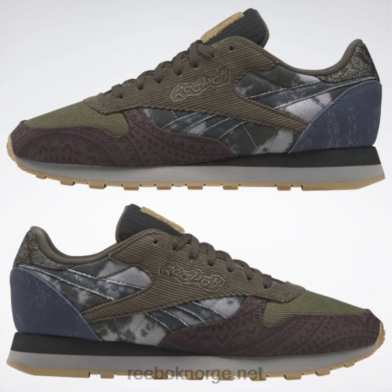 fugemasse f23/frodig jord/smoky indigo 2X42N643 Reebok klassiske skinnsko - Bilde 9