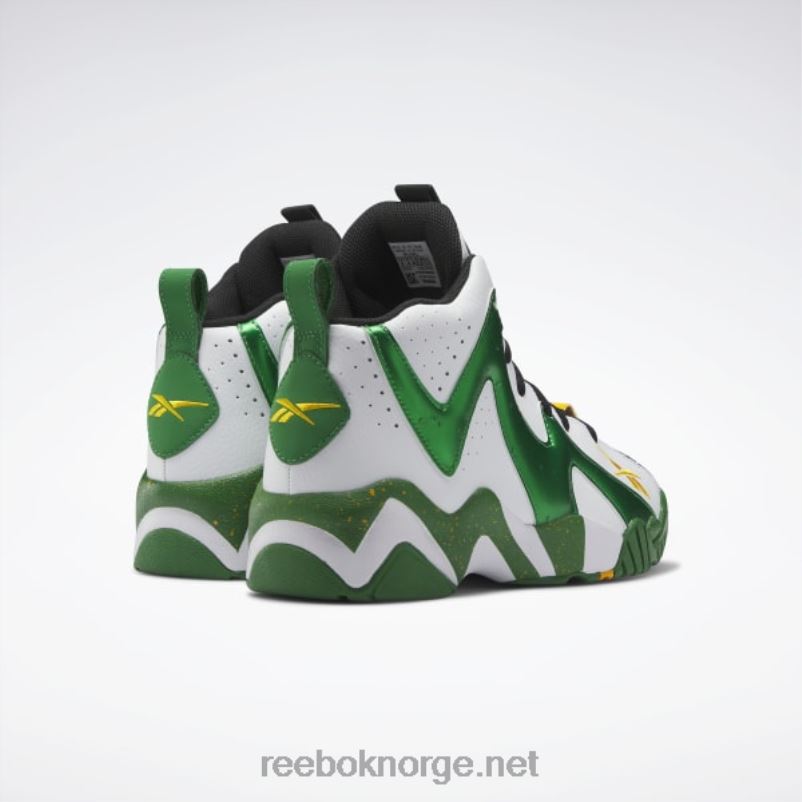 glen green/ftwr white/core black 2X42N149 Reebok hurrikaze ii basketballsko - Bilde 4