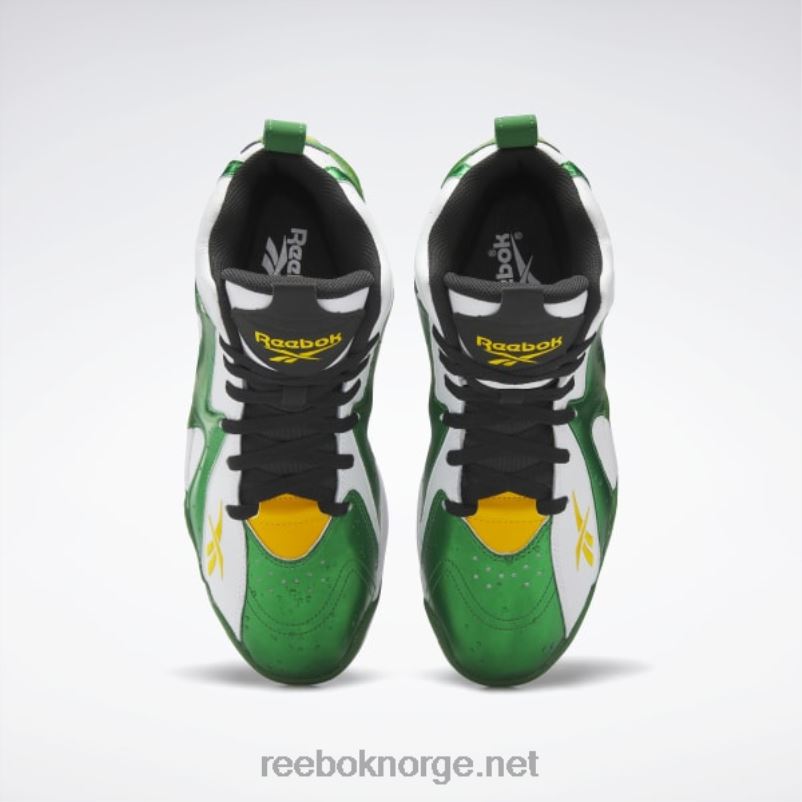 glen green/ftwr white/core black 2X42N149 Reebok hurrikaze ii basketballsko - Bilde 6