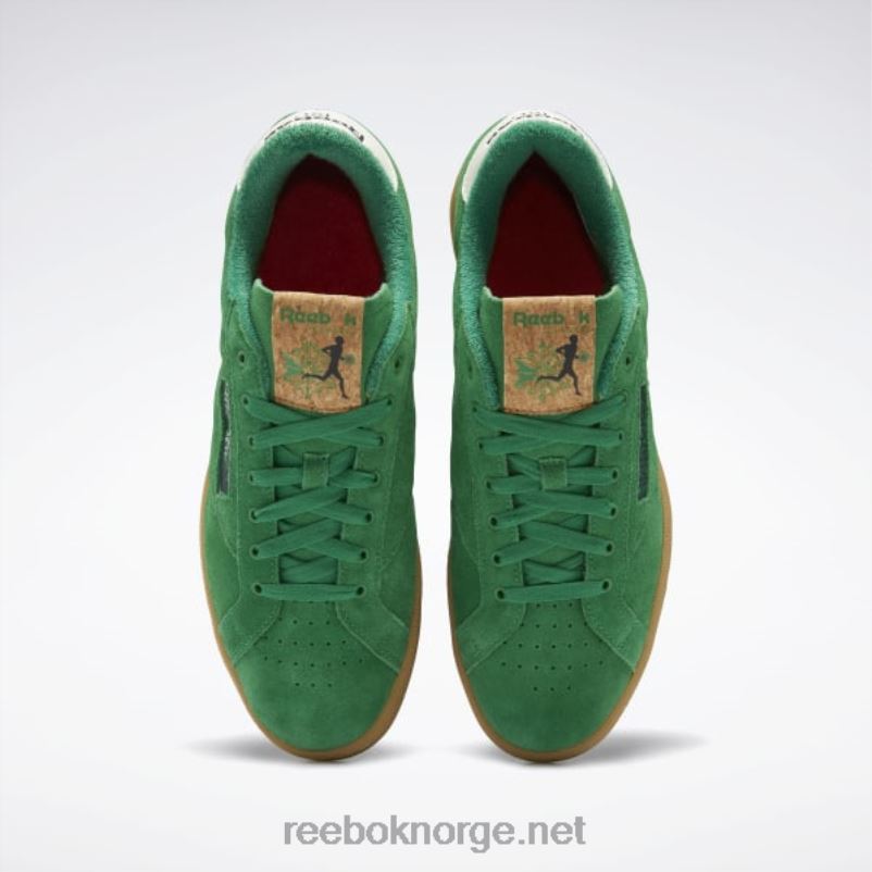 glen grønn/vektorrød/reebok gummigummi-04 2X42N334 Reebok club c 85 grounds sko - Bilde 6