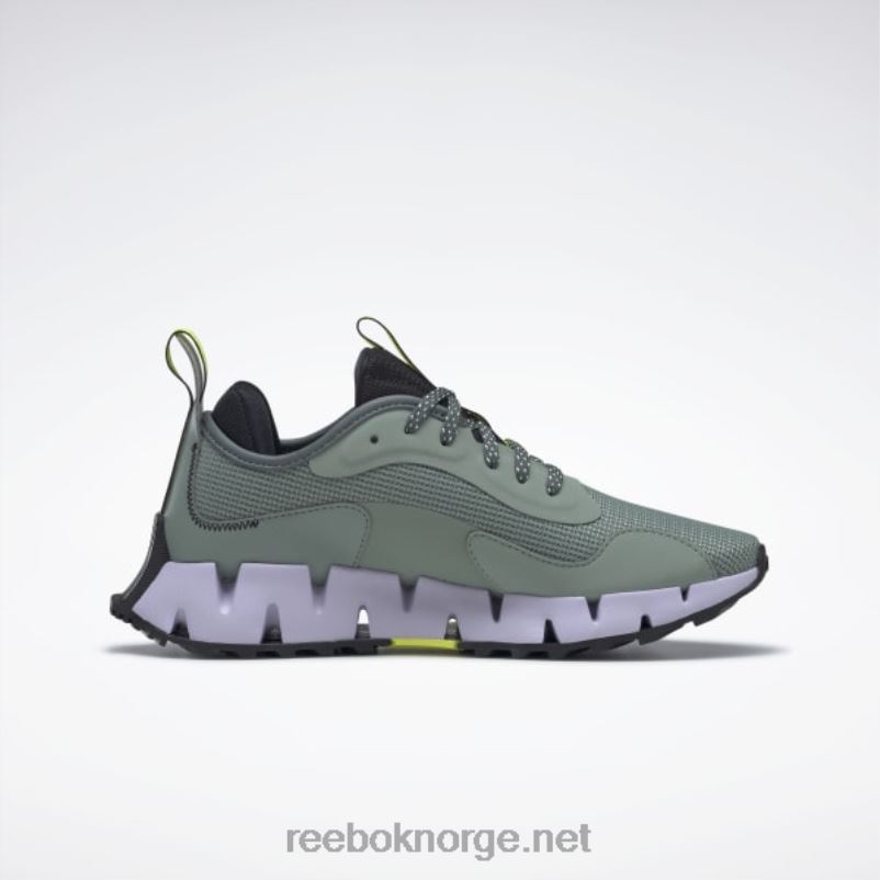 harmoni grønn/kjerne sort/lilla oase 2X42N71 Reebok zig dynamica adventure damesko - Bilde 2