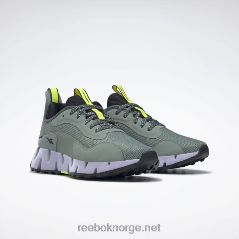 harmoni grønn/kjerne sort/lilla oase 2X42N71 Reebok zig dynamica adventure damesko - Bilde 3