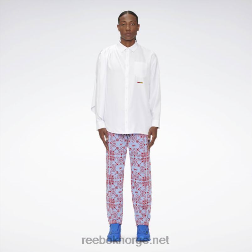 hvit_2x42n379_reebok_pyer_moss_drapert_button_down_skjorte.jpg hvit 2X42N379 Reebok pyer moss drapert button-down skjorte - Bilde 1