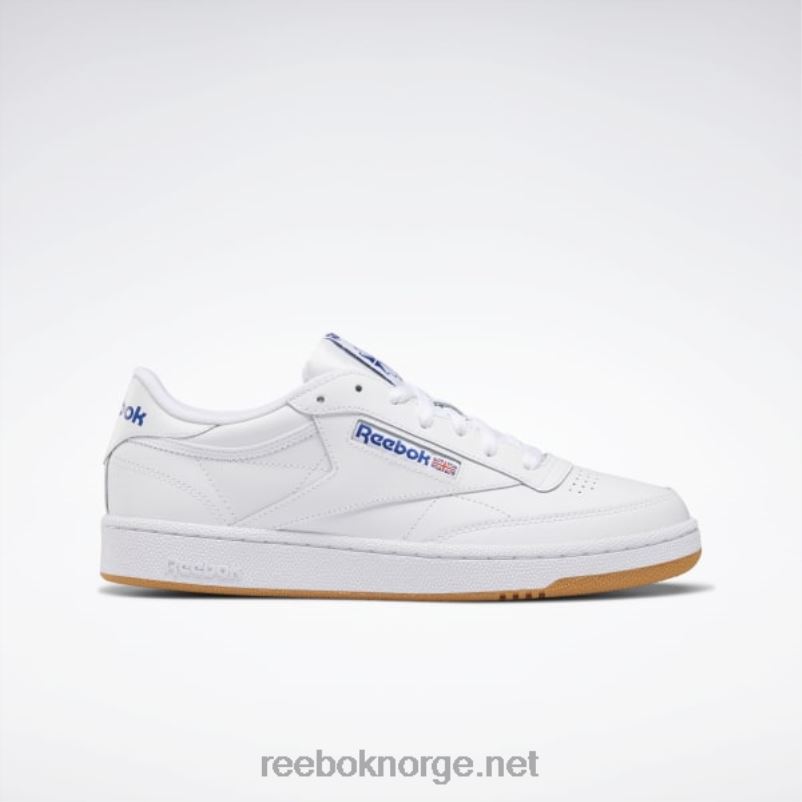 hvit_kongelig_gummi_2x42n1025_reebok_club_c_85_herresko.jpg hvit/kongelig/gummi 2X42N1025 Reebok club c 85 herresko - Bilde 1