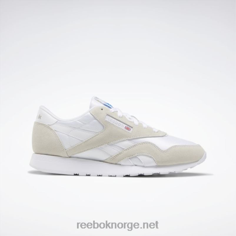 hvit_lys_gra_2x42n1141_reebok_klassiske_nylon_herresko.jpg hvit/lys grå 2X42N1141 Reebok klassiske nylon herresko - Bilde 1