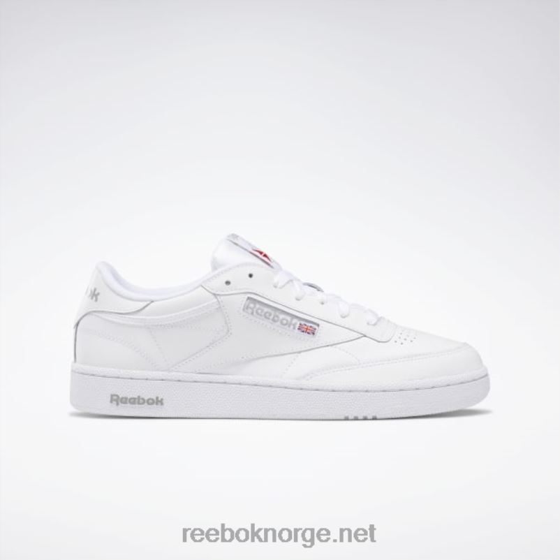 hvit_skjaer_gra_2x42n1023_reebok_club_c_85_herresko.jpg hvit/skjær grå 2X42N1023 Reebok club c 85 herresko - Bilde 1