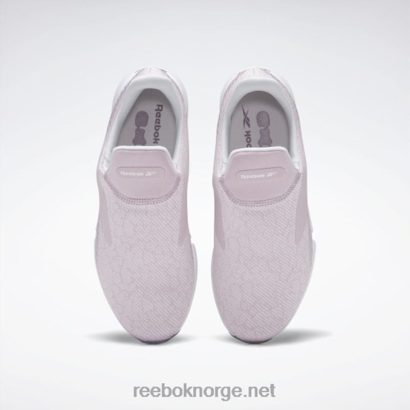 infundert lilla/ren grå 2/hvit 2X42N927 Reebok dailyfit dmx slip-on damesko - Bilde 6