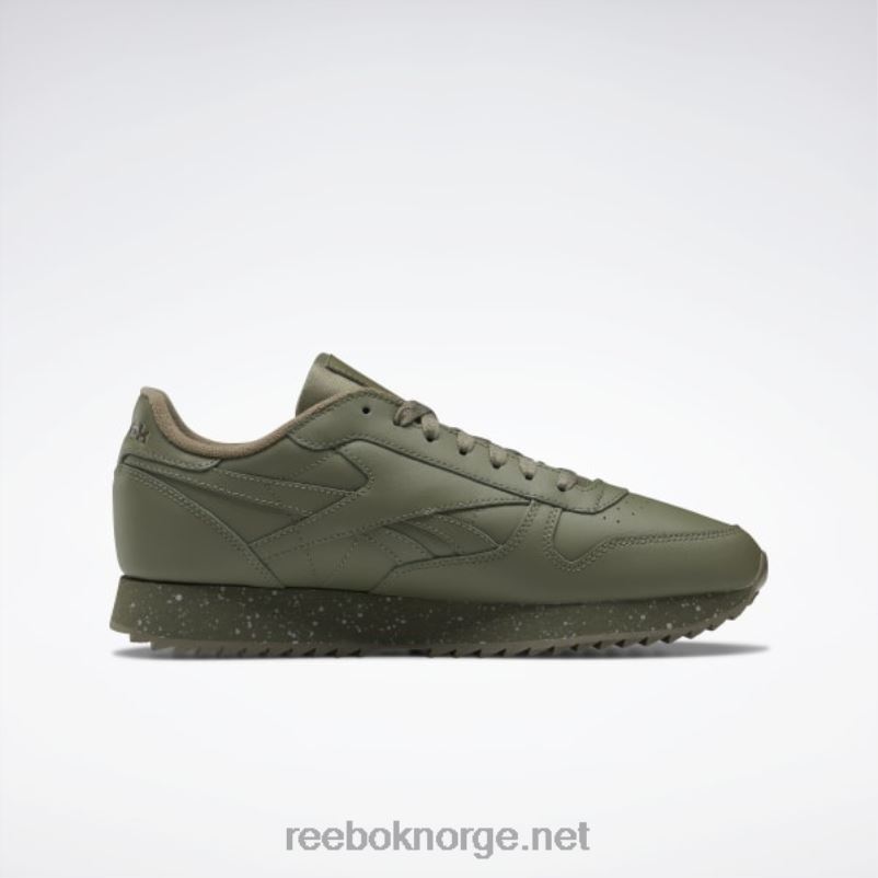 jegergrønn/ren grå 3/armygrønn 2X42N238 Reebok klassiske ripple-sko i skinn - Bilde 2