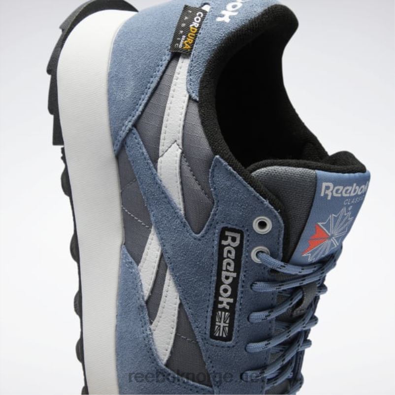 kaldgrå 6/blå skifer/kjerne sort 2X42N39 Reebok klassiske skinnsko - Bilde 11