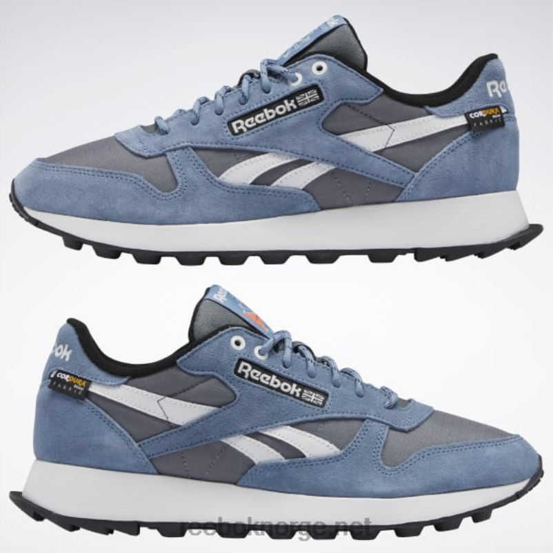 kaldgrå 6/blå skifer/kjerne sort 2X42N39 Reebok klassiske skinnsko - Bilde 3