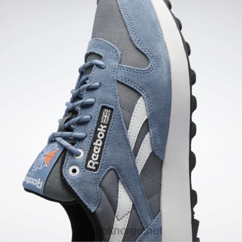 kaldgrå 6/blå skifer/kjerne sort 2X42N39 Reebok klassiske skinnsko - Bilde 9