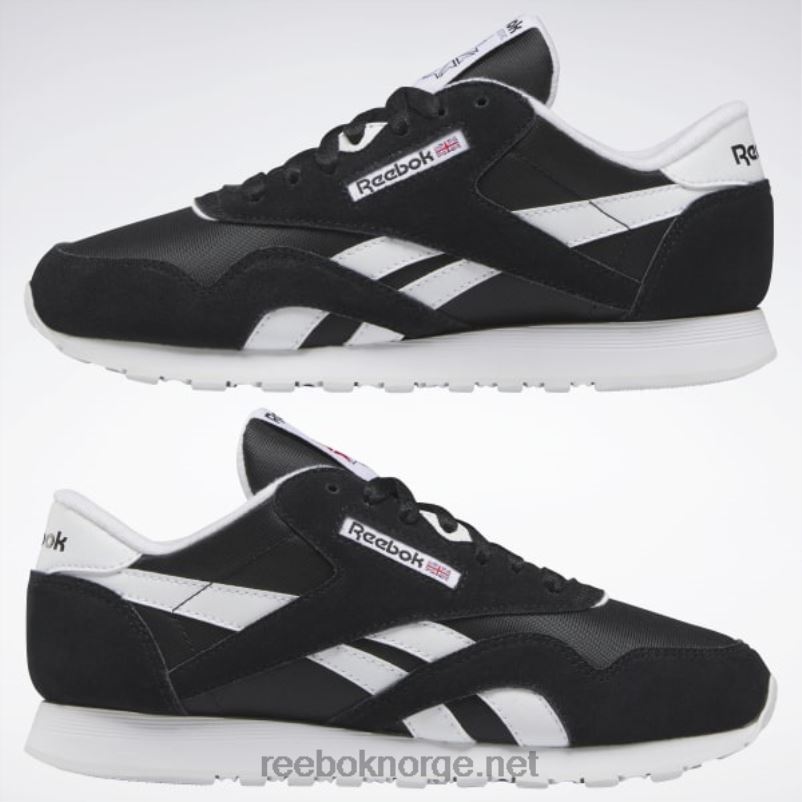 kjerne sort/ftwr hvit 2X42N102 Reebok klassiske nylon damesko - Bilde 9