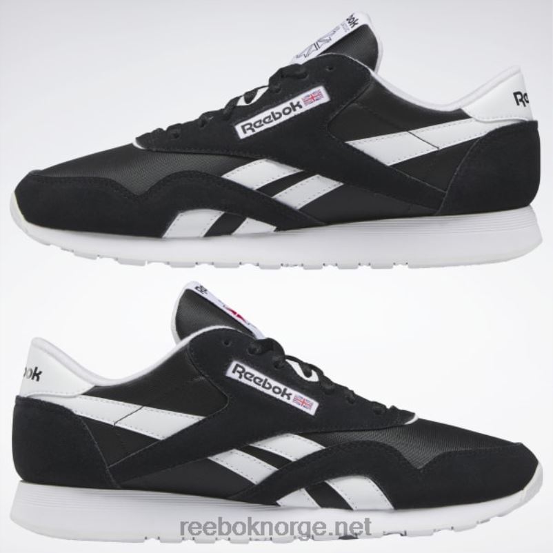 kjerne sort/ftwr hvit 2X42N1035 Reebok klassiske nylon herresko - Bilde 9