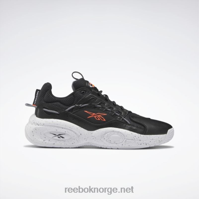 kjerne_sort_ftwr_hvit_oransje_flare_2x42n227_reebok_losning_mid_basketball_sko.jpg kjerne sort/ftwr hvit/oransje flare 2X42N227 Reebok løsning mid basketball sko - Bilde 1