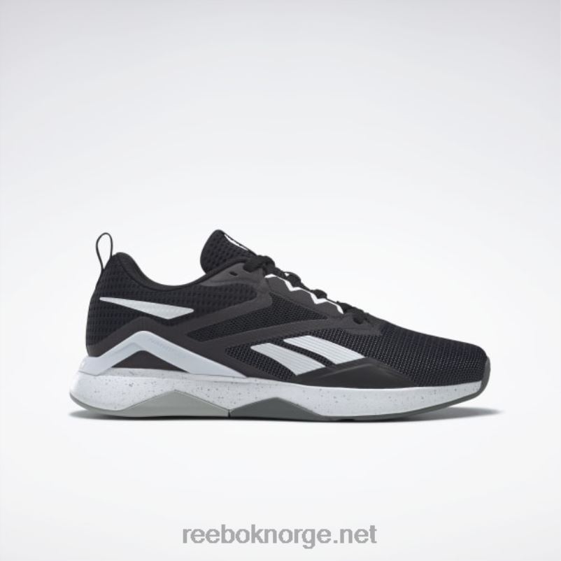 kjerne sort/ftwr hvit/ren grå 6 2X42N1115 Reebok nanoflex tr 2.0 treningssko for menn - Bilde 1