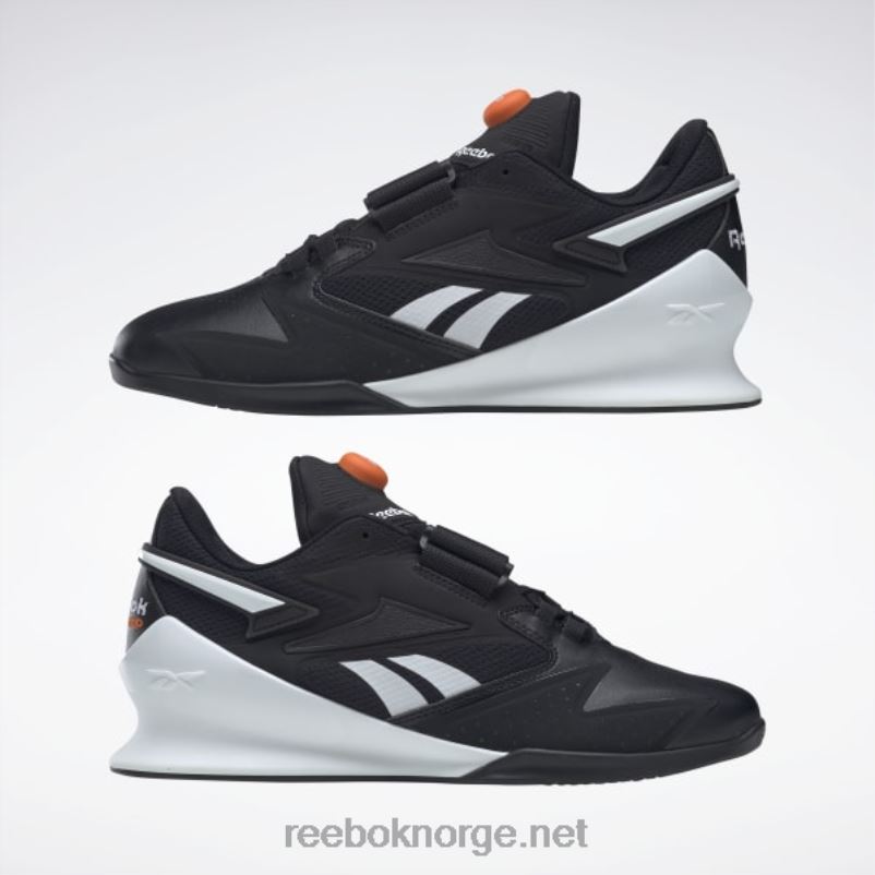kjerne sort/ftwr hvit/smash oransje s23-r 2X42N1069 Reebok legacy lifter iii vektløftersko for menn - Bilde 9
