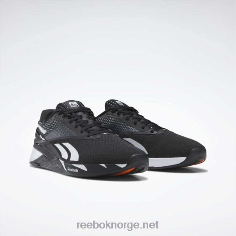 kjerne sort/ftwr hvit/smash oransje s23-r 2X42N28 Reebok nano x3 sko - Bilde 6