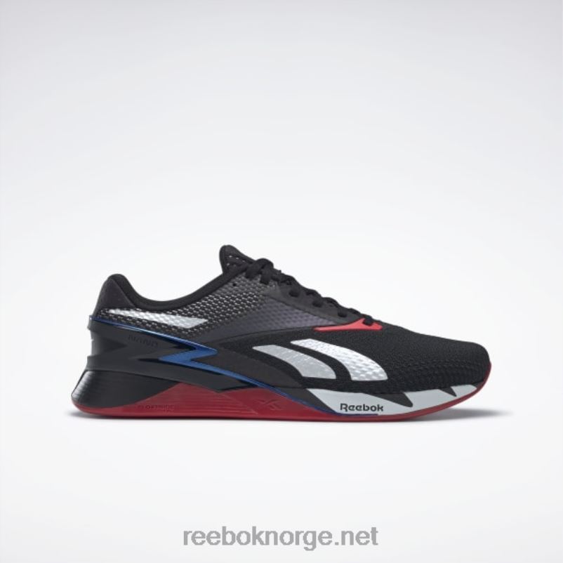 kjerne sort/ftwr hvit/vektorblå 2X42N38 Reebok nano x3 sko - Bilde 1