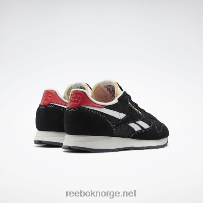 kjerne sort/ftwr hvit/vektorrød 2X42N530 Reebok klassiske skinnsko - Bilde 4