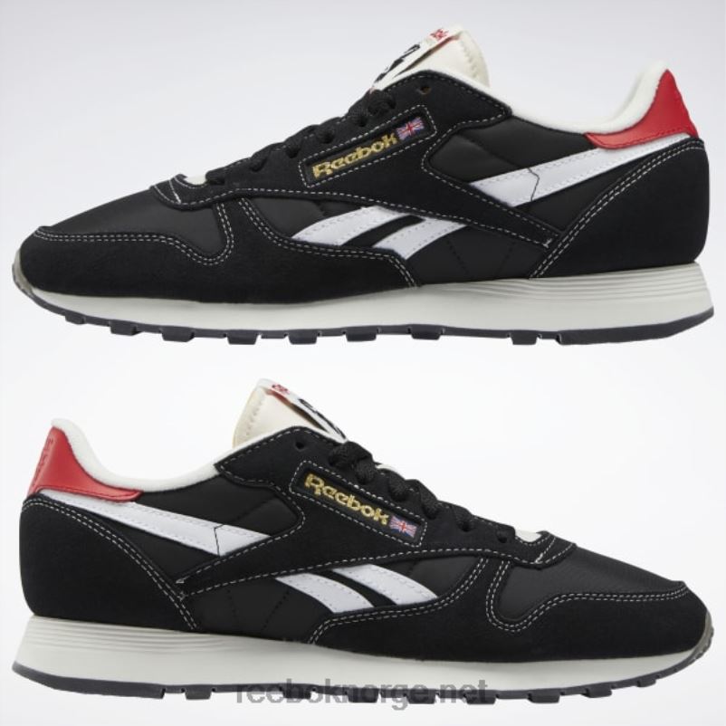 kjerne sort/ftwr hvit/vektorrød 2X42N530 Reebok klassiske skinnsko - Bilde 9