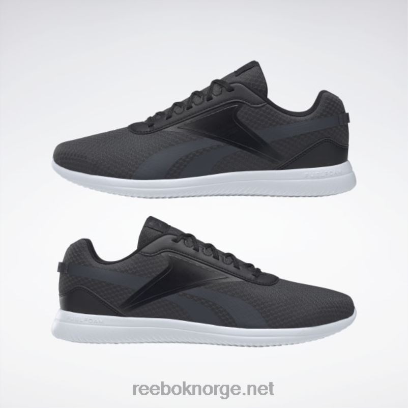 kjerne sort/kaldgrå 7/ftwr hvit 2X42N1066 Reebok stridium 2 herresko - Bilde 9