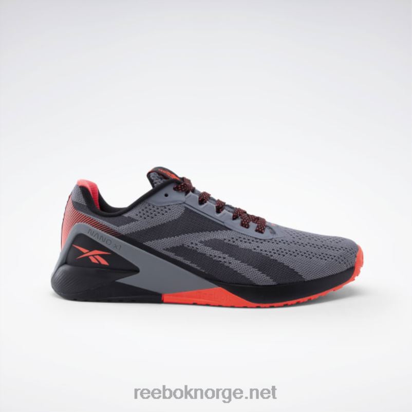 kjerne sort/ren grå 5/oransje flare 2X42N1044 Reebok nano x1 treningssko for menn - Bilde 2