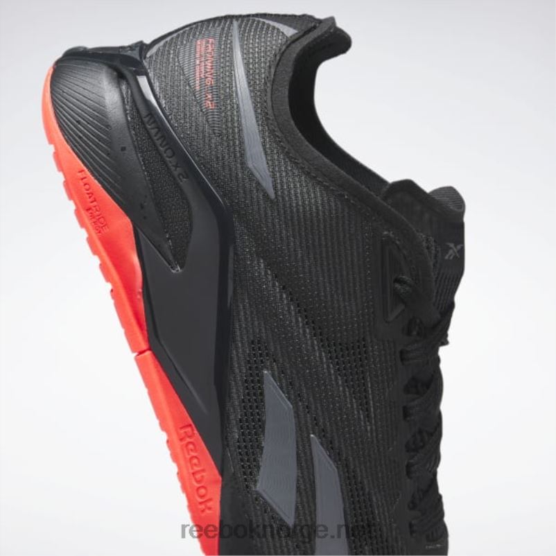 kjerne sort/ren grå 8/neon kirsebær 2X42N119 Reebok nano x2 froning treningssko - Bilde 4