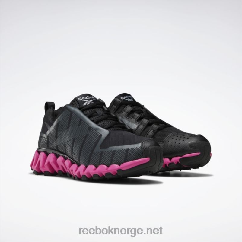 kjerne sort/ren grå 8/stolt rosa 2X42N96 Reebok zigwild trail 6 damesko - Bilde 3