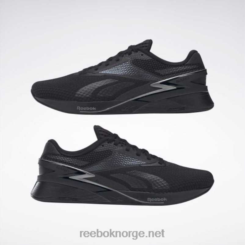 kjerne sort/tinn 2X42N22 Reebok nano x3 sko - Bilde 10