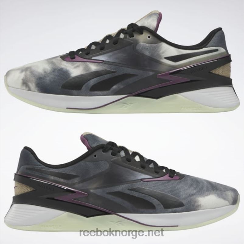 kjerne sort/vasket plomme f17-r/stormglød 2X42N564 Reebok nano x3 treningssko - Bilde 3