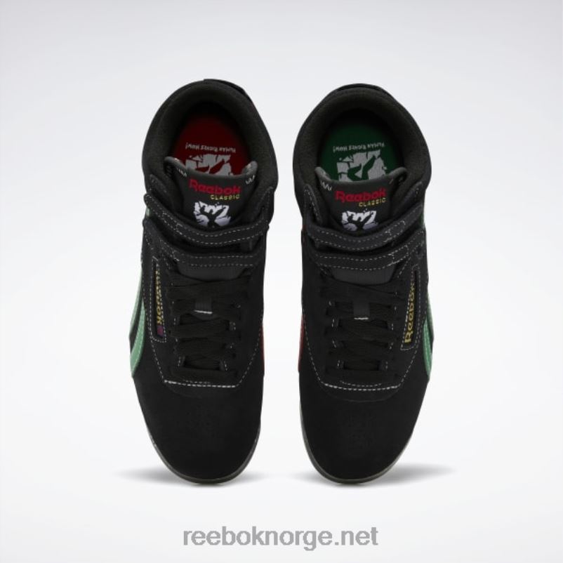 kjerne svart/glengrønn/vektorrød 2X42N352 Reebok f/s hei damesko - Bilde 6