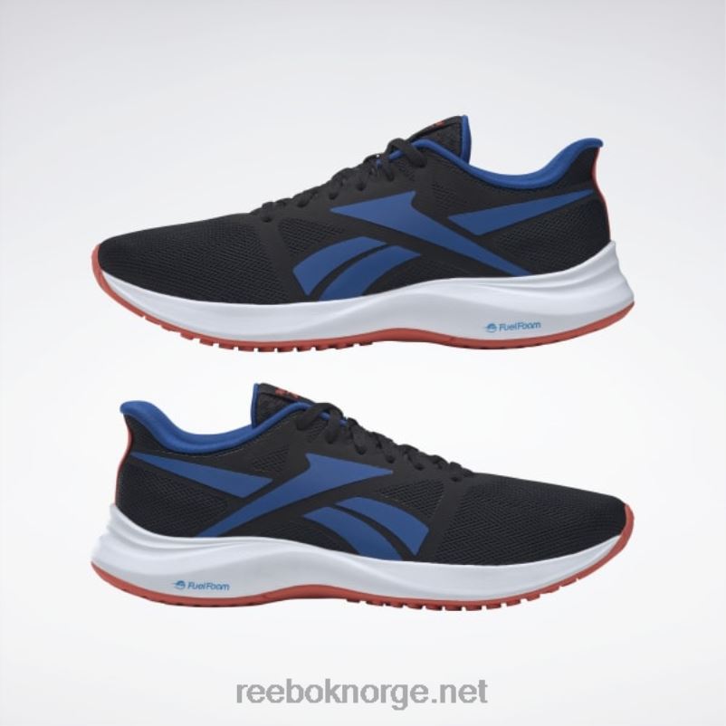 kjerne svart/halvoransje flare/vektorblå 2X42N1070 Reebok runner 5 løpesko for menn - Bilde 9