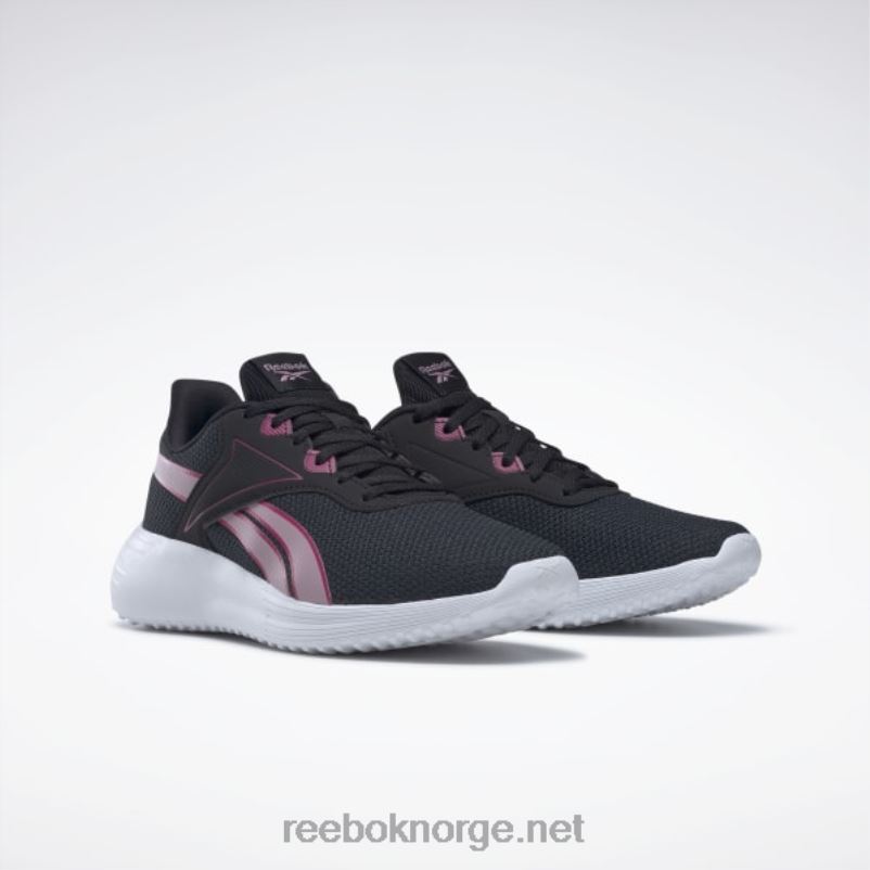 kjerne svart/infundert lilla/ftwr hvit 2X42N65 Reebok lite 3 løpesko for kvinner - Bilde 3