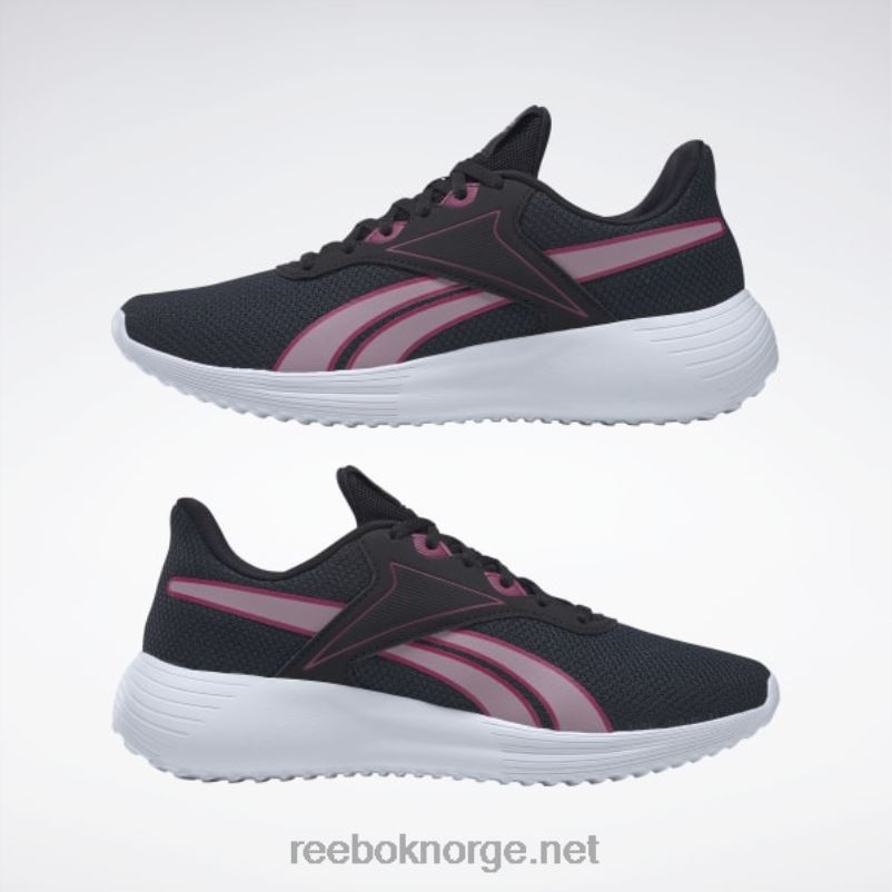 kjerne svart/infundert lilla/ftwr hvit 2X42N65 Reebok lite 3 løpesko for kvinner - Bilde 9