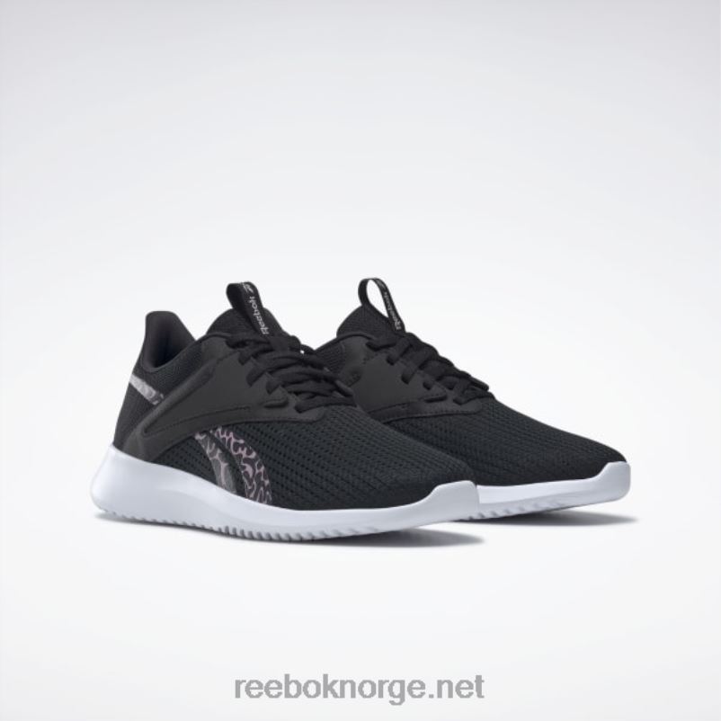 kjerne svart/infundert lilla/kvarts met 2X42N933 Reebok fluxlite treningssko for kvinner - Bilde 3