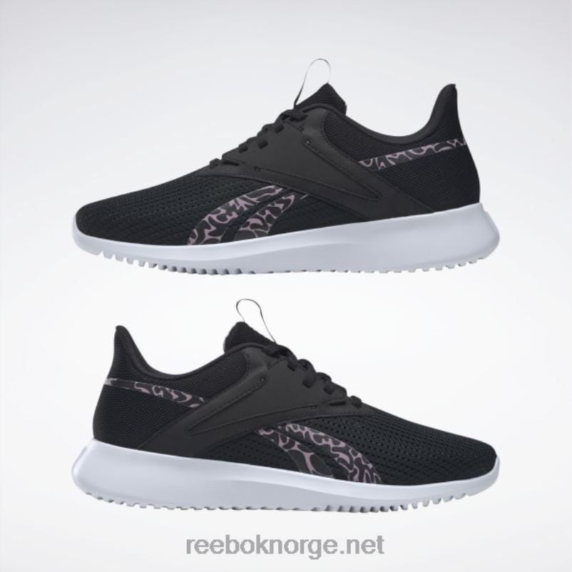 kjerne svart/infundert lilla/kvarts met 2X42N933 Reebok fluxlite treningssko for kvinner - Bilde 9