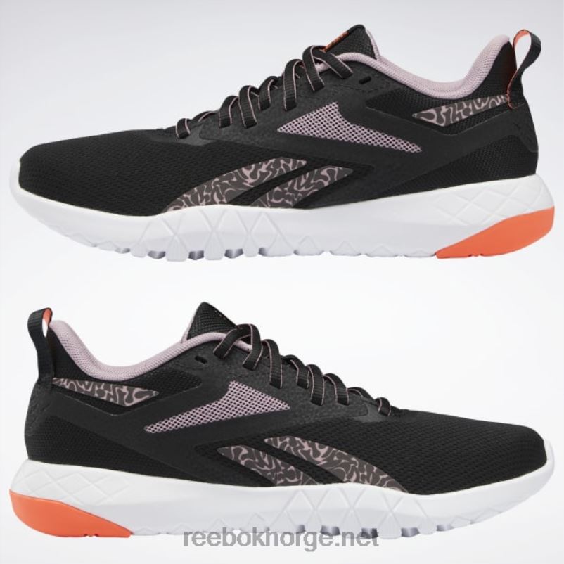 kjerne svart/infundert lilla/oransje bluss 2X42N254 Reebok flexagon force 4 treningssko for kvinner - Bilde 9