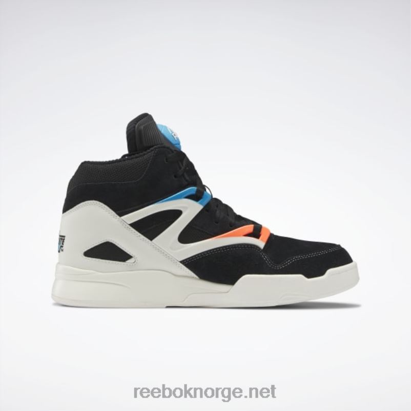 kjerne svart/kritt/oransje bluss 2X42N6 Reebok pump omni zone ii basketballsko - Bilde 2
