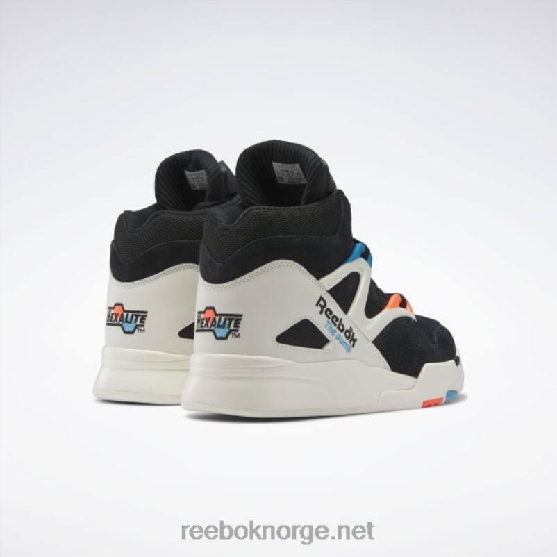 kjerne svart/kritt/oransje bluss 2X42N6 Reebok pump omni zone ii basketballsko - Bilde 4