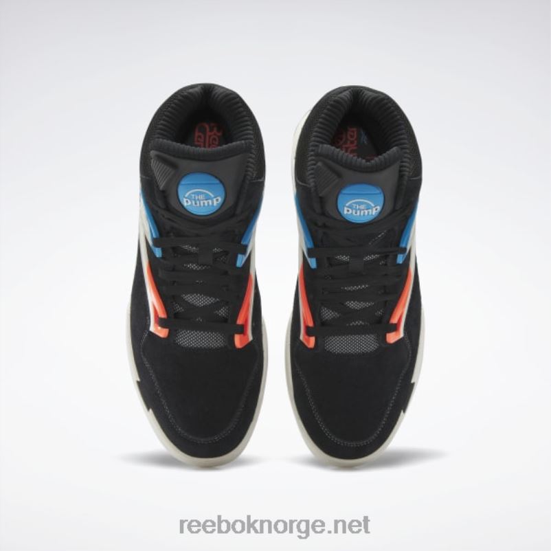 kjerne svart/kritt/oransje bluss 2X42N6 Reebok pump omni zone ii basketballsko - Bilde 6