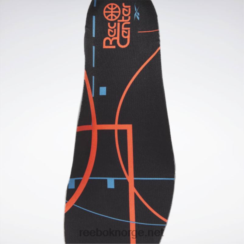 kjerne svart/kritt/oransje bluss 2X42N6 Reebok pump omni zone ii basketballsko - Bilde 7