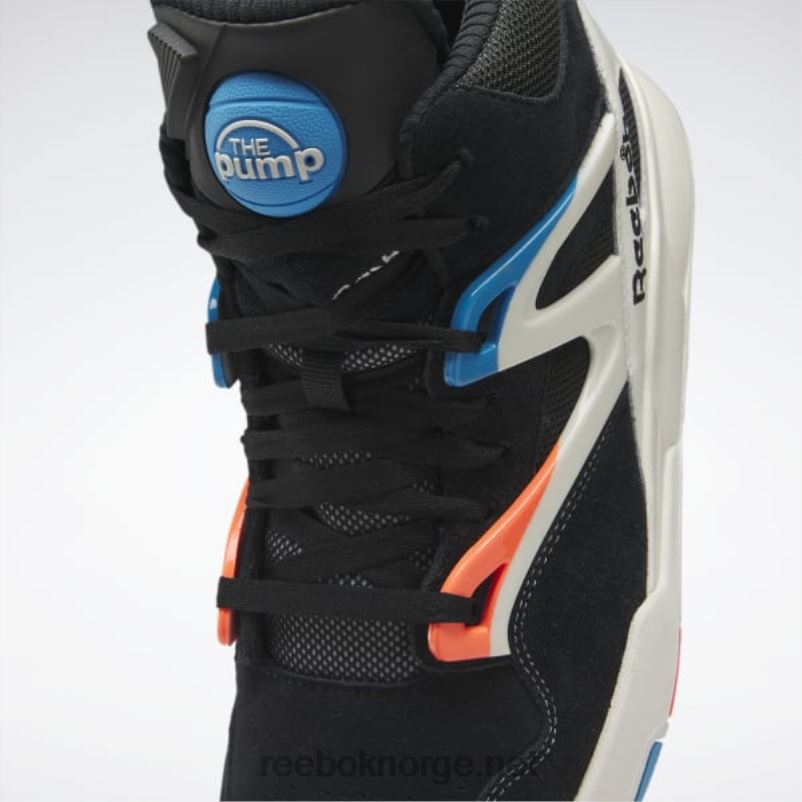 kjerne svart/kritt/oransje bluss 2X42N6 Reebok pump omni zone ii basketballsko - Bilde 8