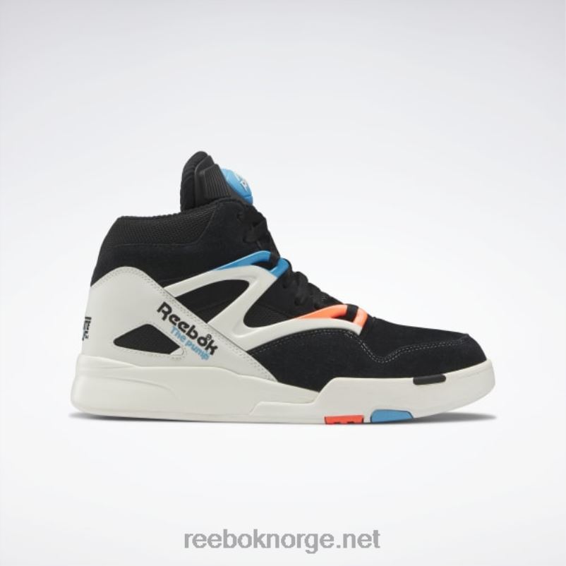 kjerne svart/kritt/oransje bluss 2X42N6 Reebok pump omni zone ii basketballsko - Bilde 1