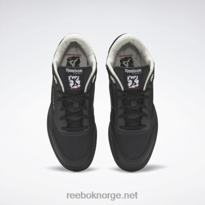 kjerne svart/morgentåke 2X42N435 Reebok club c 85 mid ii sko - Bilde 6
