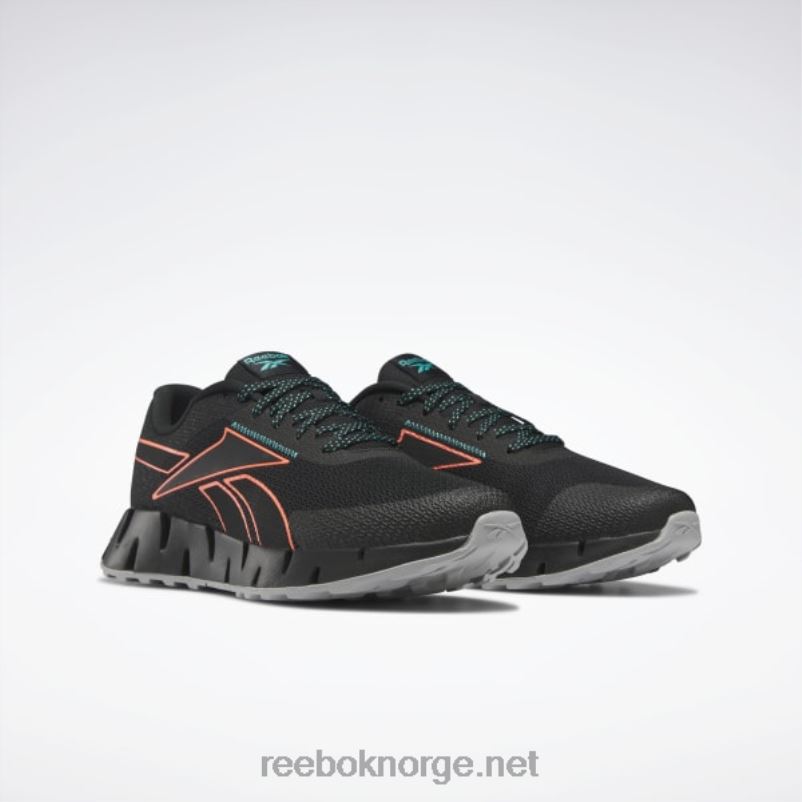 kjerne svart/oransje flare/klassisk blågrønn 2X42N1105 Reebok zig dynamica 2 adventure herresko - Bilde 3