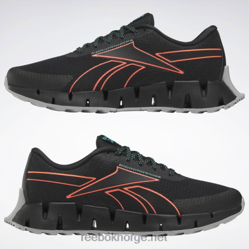 kjerne svart/oransje flare/klassisk blågrønn 2X42N1105 Reebok zig dynamica 2 adventure herresko - Bilde 9